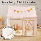 Tiny Land Kids Tent with Mat, Kids Play Tent - Image 4