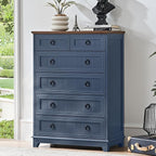 Joaxswe Farmhouse 6 Drawer Dresser - Image 4