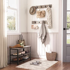 HOOBRO Hall Tree Entryway Storage Bench, Coat Rack Shoe Bench, Shoe Rack - Image 2