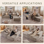 107.5" Cloud Sectional Couch - Image 3