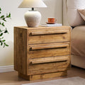 HOKYHOKY Reclaimed Solid Wood Nightstand-24 Inches Large End Table by HOKYHOKY
