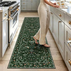 HEBE Hallway Runner Rug 2'x6', Washable Non Slip Kitchen Rug Runner | Soft Boho - Image 9