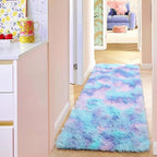 Adorable Rainbow Runner Rugs for Girls Bedroom Hallway, Plush Long Bedside Rugs - Image 8