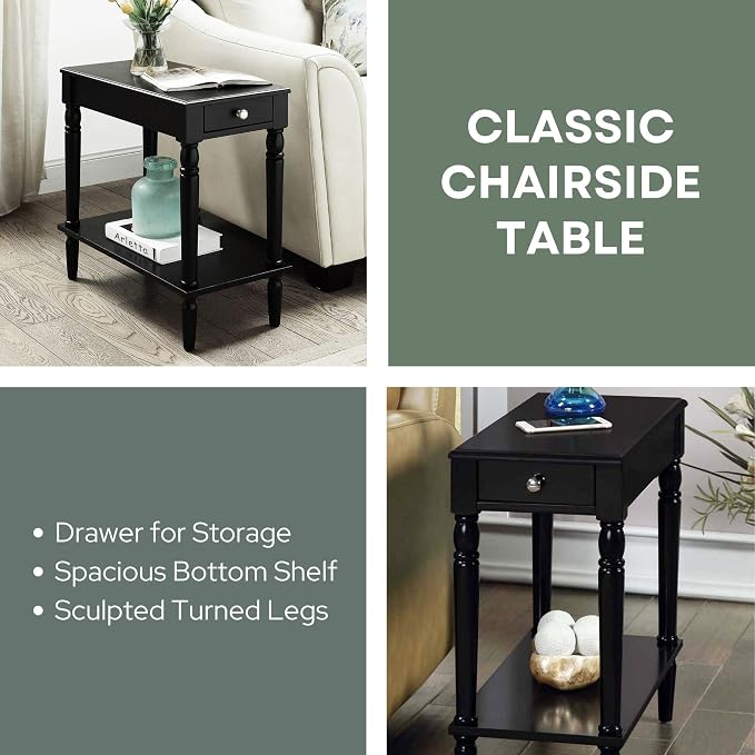 Convenience Concepts French Country No Tools Chairside Table - Image 3