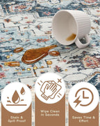 Madane Washable Runner Rugs 2x12 Long - Image 8