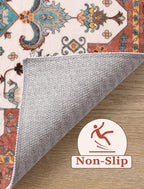 SERISSA 2'6"x8' Washable Non Slip Boho Runner Rug - Image 3