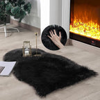 linmopm Faux Fur Sheepskin Rug, 2x3 ft | Shag Fluffy Fuzzy, High-Density Cushion by Limopmfauxfurproducts