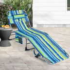 Goplus Tanning Chair, Folding Adjustable Patio Lounge Chair - Image 9
