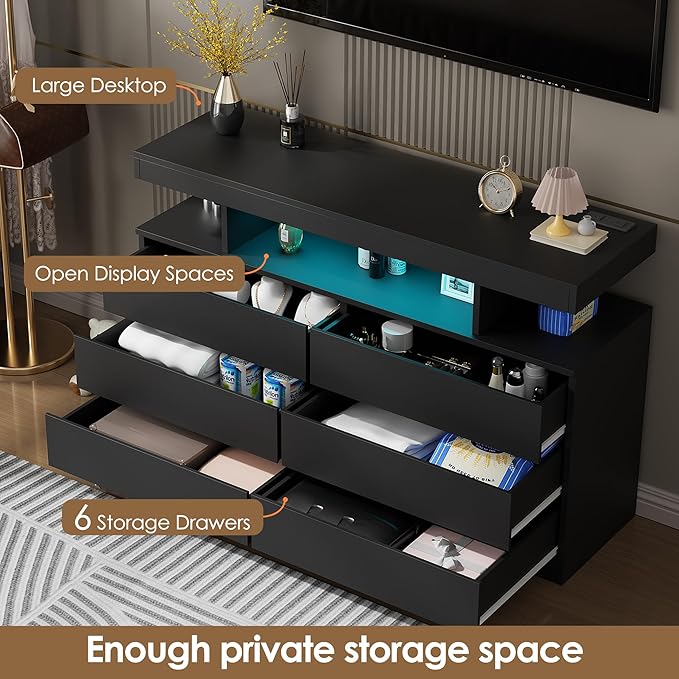 BEWISHOME Black Dresser for Bedroom - Image 4