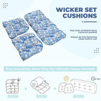 DANGHOOGY Wicker Chair Cushions, Waterproof Outdoor Loveseat Cushions - Image 6