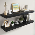 Dreamland 40 Inch Black Floating Shelves by Dreamland