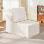 Single Sofa 1 Seat Couch with Deep Seat Memory Foam Cloud Chair with Pillows by YourHomeDeservesMore