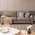 DOPEDIO Modern Loveseat Sofa for Living Room, Chenille Recliner, Removable Cover by DOPEDIO