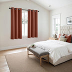 MIULEE Fall Blackout Curtains for Bedroom 2 Panels 40"x63" Long Terracotta | - Image 6