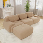 Boneless Sectional Couch, No Assembly Required, 117.3” L Shaped Modular Cloud by ModonChicSofasCouches