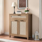HOKYHOKY Rattan Sideboard Buffet Cabinet, Boho Storage Cabinet - Image 2