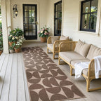 Lahome Semi Circle Easy Jute Non Slip Kitchen Runner, 2x8 Hallway Runner | - Image 7