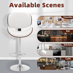 civama Bar Stools Set of 4 for Kitchen Counter, Adjustable Bar Height Chairs - Image 8