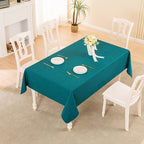 BALCONY & FALCON Small Square Tablecloth Washable Wrinkle Resistant and Water - Image 5