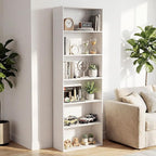 GRUSIGN 71" Tall 6-Tier Bookshelf, Large Open Display Bookcase by GRUSIGN