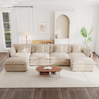 mikibama Modular Sectional Sofa, 146.5 Inch U Shaped Couch Set - Image 9