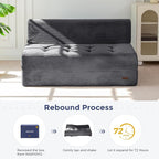 MAXYOYO 8" Folding Sofa Bed, Fold Out Chair Bed Sleeper Chair, Convertible - Image 9