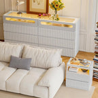senlin Fluted 8 Drawer Dresser, - Image 3