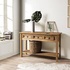 Furniture Dash Solid Wood Hall Table Console 47.9" W, 12.6" D, 28.8" H - Image 7