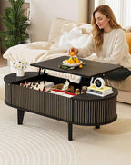Oval Lift Top Coffee Table - Image 8