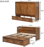 KEIKI Queen Murphy Bed Cabinet - Image 2