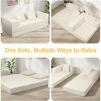 COMAX Boneless Couch, Futon Sofa Bed Couches Versatile Queen - Image 6