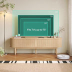 LINSY HOME Fluted TV Stand for 75" TV, Mid-Century Modern 70" Entertainment - Image 2