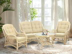 Malibu Lounge Living Accent Armchair Natural Rattan Wicker Handmade Design - Image 7