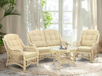 Malibu Lounge Loveseat Natural Color, Sofa Natural Rattan Wicker Handmade Design - Image 5