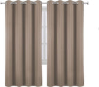 Cappuccino Thermal Blackout Curtains/52 x 72 Inch/Set of 2 Panels Room - Image 2