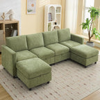 WUTUTUEE 107”Modular Sectional Sofa Convertible U Shaped Sofa Couch Set by WUTUTUEE