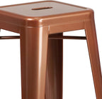 Flash Furniture Commercial Grade 30" High Backless Copper Indoor-Outdoor - Image 8