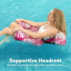 SLOOSH Inflatable Pool Floats Adult, 2 Packs Floating Lounge Chairs, Blow up - Image 6