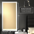 Red Lantern Matchstick Cordless Window Shade - Image 2