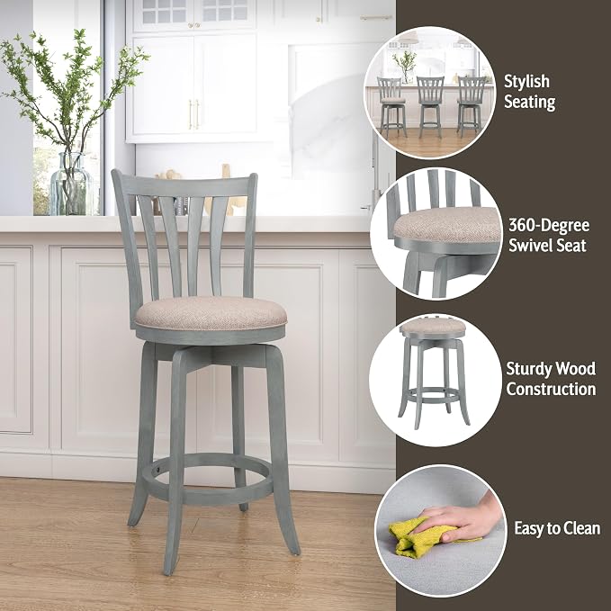 Hillsdale Furniture Hillsdale Savana Swivel Counter Stool - Image 4