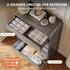5 Piece Bedroom Sets, Modern Dresser and Nightstand Sets & Bookshelf - Image 3