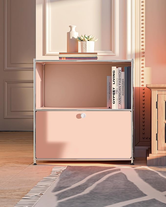 32.5-Inch Flip-Top Side Table & Buffet Cabinet - Image 7