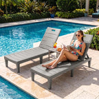 Greesum Outdoor Chaise Lounge Chairs Set of 2 - Image 2