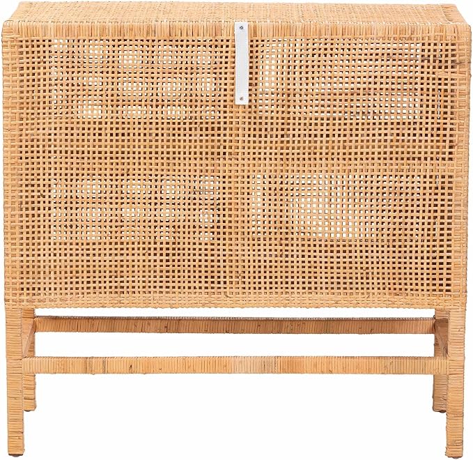 Bali & pari Vivan Natural Rattan Storage Cabinet - Image 6