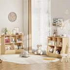 HOOBRO Kids Bookshelf, Bookcase Footboard, Toy Storage Cubby, Children's Toy - Image 6