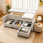 VEVOR Modular Sectional Sofa, 3-Seater Modular Sofa by VEVOR