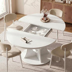 Einhomn 43-59" Extendable Round Dining Table, Kitchen Table - Image 4