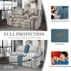 100% Waterproof Sectional Recliner Couch Covers - Image 5