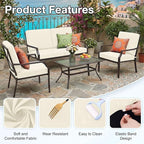 Waterproof Outdoor Cushion Covers, Stretch Patio Slipcovers | UV Resistant - Image 7