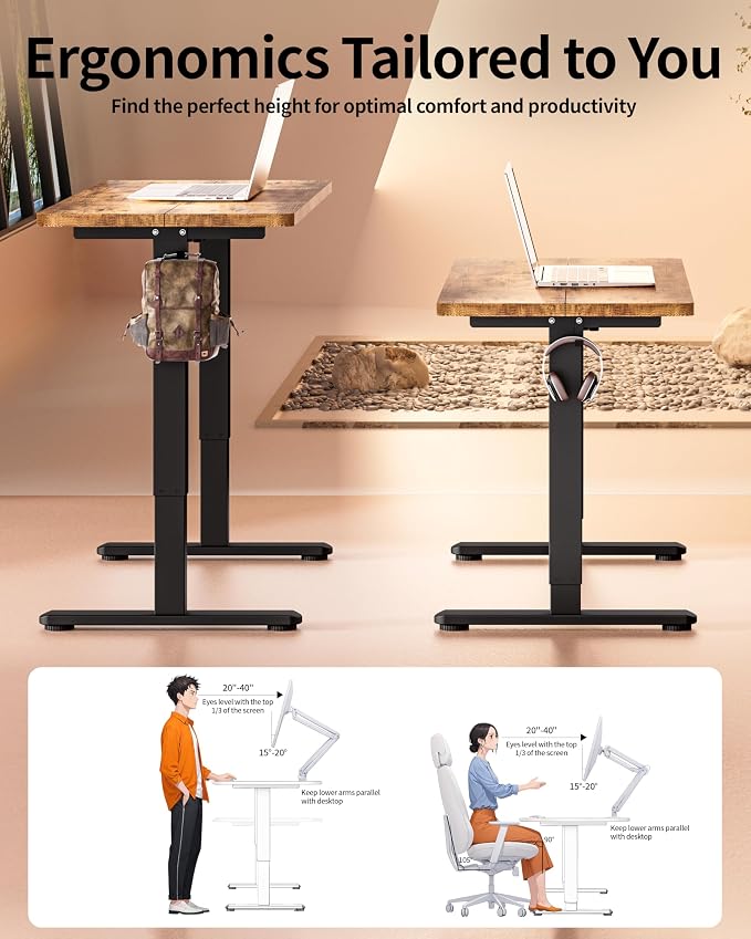 BIZUM Standing Desk Electric Adjustable Computer Desk-Stand up Desk Office - Image 4